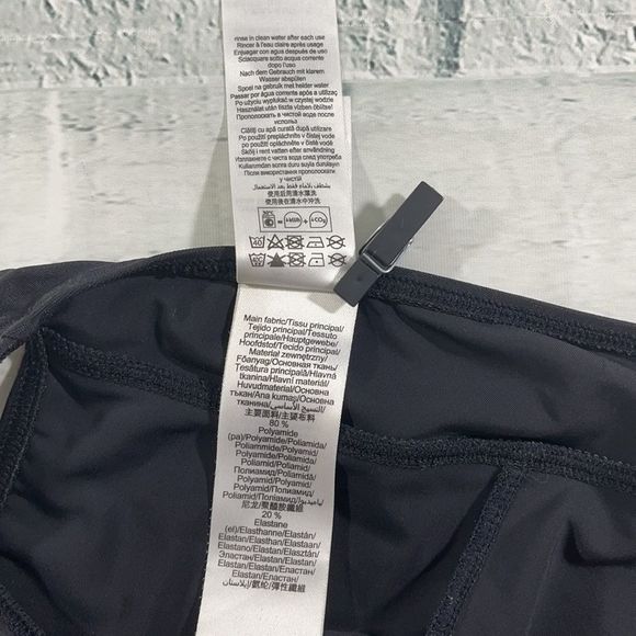 Women's Nabaiji Black/Pink One Piece Non Padded Swimsuit (L) C19 - Picture 9 of 11